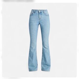 Mid Rise Bootcut Jeans, Medium Wash, Staple Denim Style
